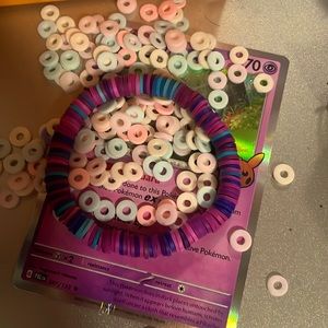 bracelets cute purple galxy kids